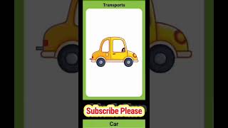 Transport name part 1 | Vehicles Name | वाहनों के नाम | Video for Kids | ABC learning  #shorts #abc