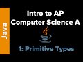 AP Computer Science Unit 1: Primitive Types