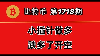 杨剑丨保持多头信心，BTC日内小插针可以继续尝试做多！第1718期