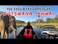 CAMPING Safari Experience in BOTSWANA (KHWAI, MAUN): Moremi Reserve, Mokoro, Okavango Delta