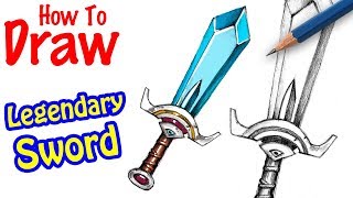 How to Draw the Legendary Sword Pickaxe