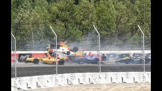 2019 ABC Supply 500 - Lap 1 Huge Crash - Call by IMS