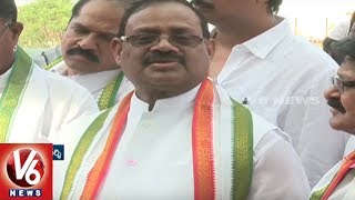 Congress Leaders Busy In Arrangements For Praja Garjana | Sangareddy | V6 News