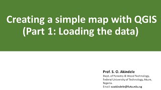 3. Creating a simple map with QGIS (Part 1: Loading the data)
