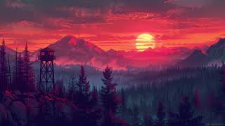 chill 🌃lofi hip hop with a sunset 🌄