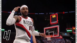 Carmelo Anthony BUZZER-BEATER   - Mavericks vs Blazers | March 19, 2021 NBA
