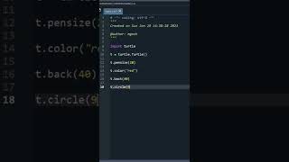 Draw Letter C with Python Turtle – Easy Coding Tutorial #python