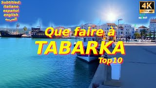 Top 10 des Endroits à Visiter à Tabarka en Tunisie - Voyage Vidéo - 4K