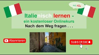 Italienisch lernen mit Allie: 46 Nach dem Weg fragen - Das Unterrichtsmaterial ist kostenlos