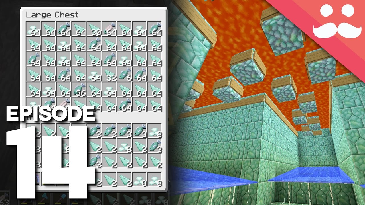 Hermitcraft 5 Episode 14 Working Guardian Farm Youtube