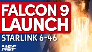 SpaceX Falcon 9 Launches Starlink 6-46