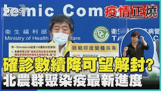 確診數續降可望解封?  北農群聚染疫最新進度｜TVBS新聞