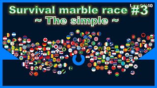 The simple ~200 countries marble race #3~ in Algodoo | Marble Factory