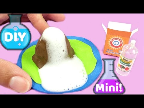DIY Miniature Erupting Volcano & Supplies - Vinegar & Baking Soda - How to Make DIY Miniature Erupting Volcano & Supplies - Vinegar & Baking Soda - How to Make