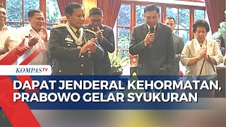 Momen Prabowo Gelar Syukuran di Kartanegara Usai Dapat Gelar Jenderal Kehormatan