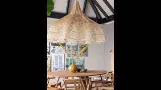 Rattan Novelty Pendant Lights Wicker Pendant Shade#rattan#pendant light#living room