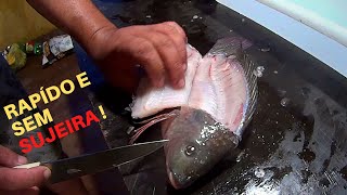 COMO TIRAR FILÉ DA TILAPIA SEM MEXER NA BARRIGADA E SEM TIRAR AS ESCAMAS ,RAPÍDO E SEM SUJEIRA.