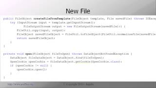 Open source Java office, day 15, files handling in the NetBeans Application Framework
