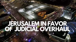 Thousands rally in Jerusalem in favor of planned judicial overhaul