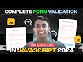Complete JavaScript Form Validation Tutorial: Registration, Login & Hosting🔥