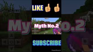 Busting 2 Myths Of Minecraft #shorts #youtubeshorts #minecraftshorts