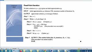 Python Programming for Fixed Point Iteration