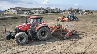 Case IH Optum 300 CVX + New Holland TVT195 | Leveling | F.lli Roman