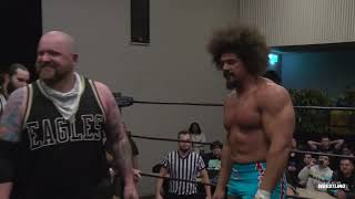 Carlito Vs Keegan Brettle Vs Ryan Eagles - All-Star Wrestling Heavyweight Championship (18.06.2022)