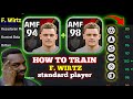 how to train 98 Rated F. WIRTZ standard player - WIRTZ max level in eFootball 2024 mobile.