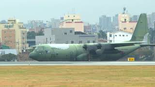 제주공항 공군 C-130 \u0026 CN 235 다목적 수송기 착륙 및 기지 복귀