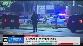 Suspect shot by deputies in south Sacramento