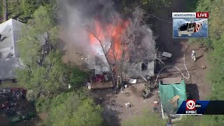 KCFD battling house fire near 91st and Troost