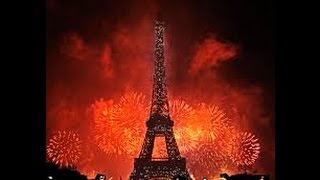 Paris Fuochi D'artificio Alla Tour Eiffel Festa nazionale Luglio 2015