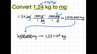 Unit Conversion & Scientific Notation - Chemistry Practice Problem