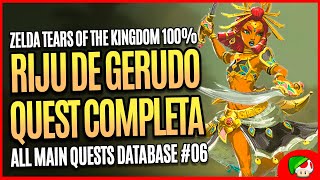 Riju de Gerudo's Town Quest Completa | Zelda Tears of the Kingdom Detonado 100% #36 (Guia de Quest)