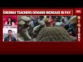 govt teachers hit the streets in protest chennai teachers demand increase in pay