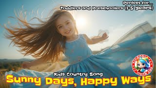 Sunny Days, Happy Ways ☀️🎶 | Cheerful Kids Country Song for Fun Outdoor Adventures!