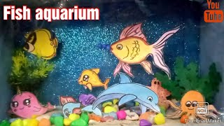 How To Make Aquarium With Shoe Box | Diy Fish Aquarium | Best  Out Of Waste Idea| Maza art and craft