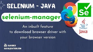 Selenium 4 | selenium-manager | an inbuilt feature to download and set browser driver