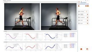 TEMPLO® Running Analysis - Right/left comparison of data within an analysis