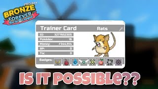 🐀Can I Beat Pokémon Brick Bronze With Only Raticate??🐀 (Roblox Project Bronze Forever)