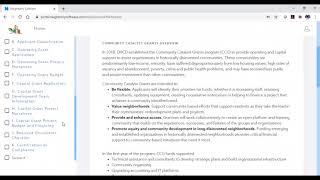 CCG Application Instructional Video