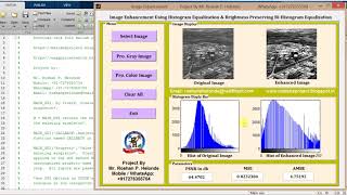Image Enhancement using Histogram Equalization and bi-histogram equalization using matlab