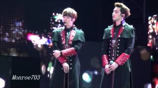 150117 2PM 'Go Crazy' in Nanjing : Jun. K - The Only One cover (Chansung \u0026 Junho focused)