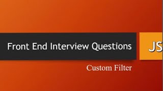 custom filter in javascript #reactjs #programmer #javascript #interview #frontend #webdevelopment