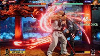 KOF15　リョウサカザキ　44Hit7割コンボ　ビリーカーンをわからせる