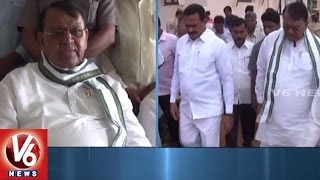 Minister Pocharam Srinivas Reddy Inspects New District Collector Office In Kamareddy | V6 News