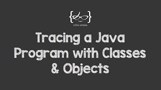 Tracing a Java Program with Classes & Objects