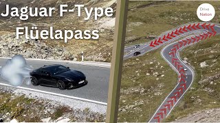 Swiss Mountains DRIVE | Jaguar F-Type V6 chasing BMW M2 on Flüelapass | LOUD V6 Sound