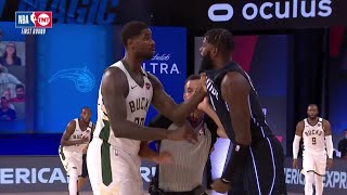 NBA | Marvin Williams and James Ennis Get Ejected After Shoving Match | Game 3 | MIL vs ORL